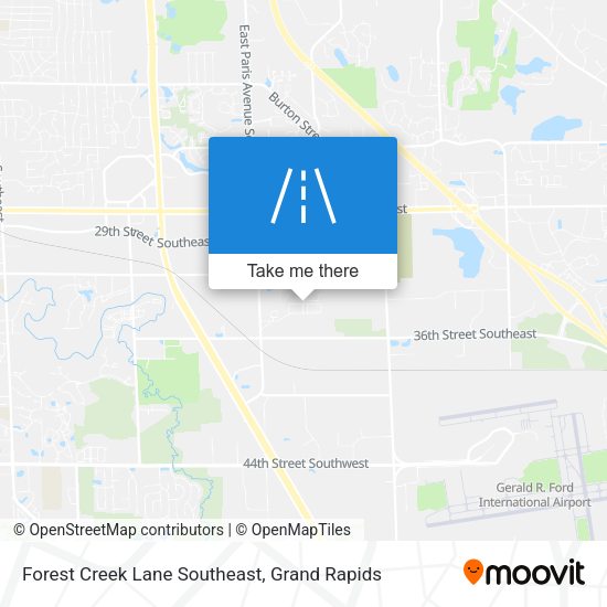 Mapa de Forest Creek Lane Southeast