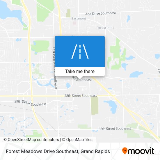 Mapa de Forest Meadows Drive Southeast