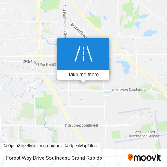 Forest Way Drive Southeast map