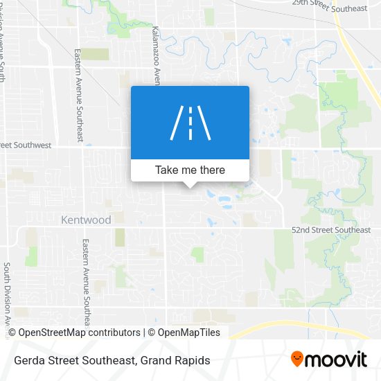 Mapa de Gerda Street Southeast