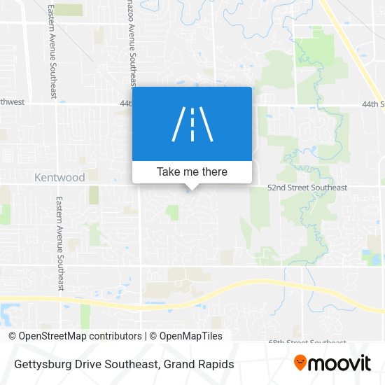Gettysburg Drive Southeast map