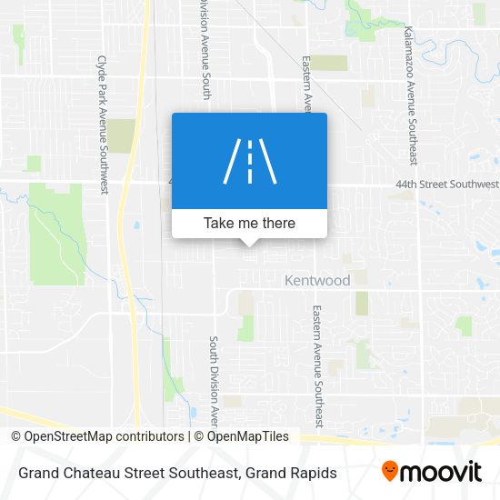 Grand Chateau Street Southeast map