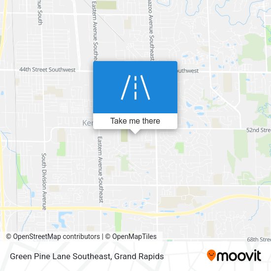 Green Pine Lane Southeast map
