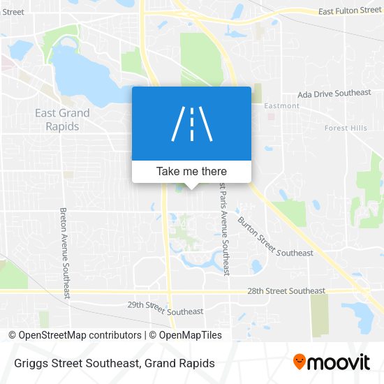 Mapa de Griggs Street Southeast