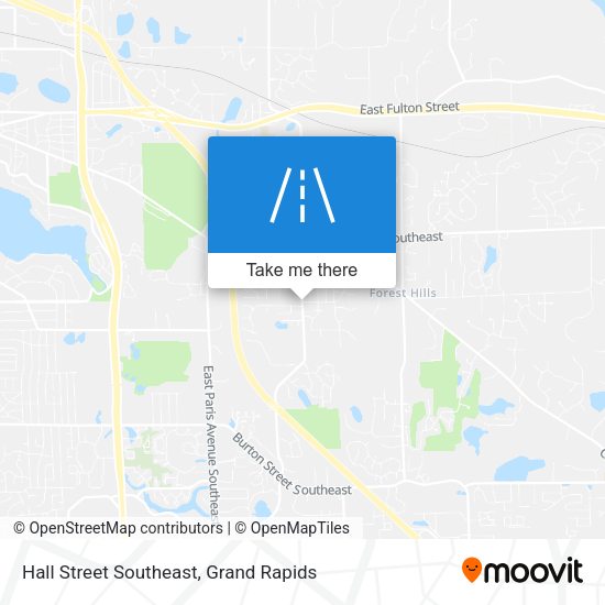 Hall Street Southeast map