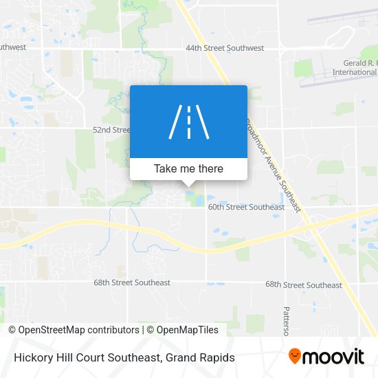 Hickory Hill Court Southeast map