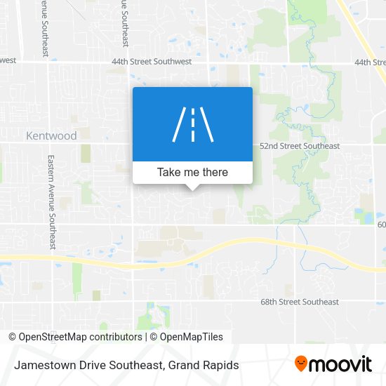 Jamestown Drive Southeast map
