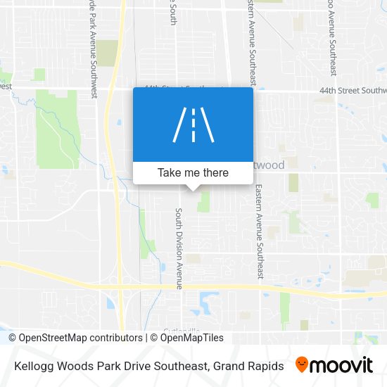 Mapa de Kellogg Woods Park Drive Southeast