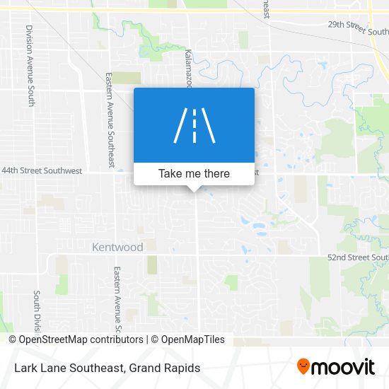 Lark Lane Southeast map