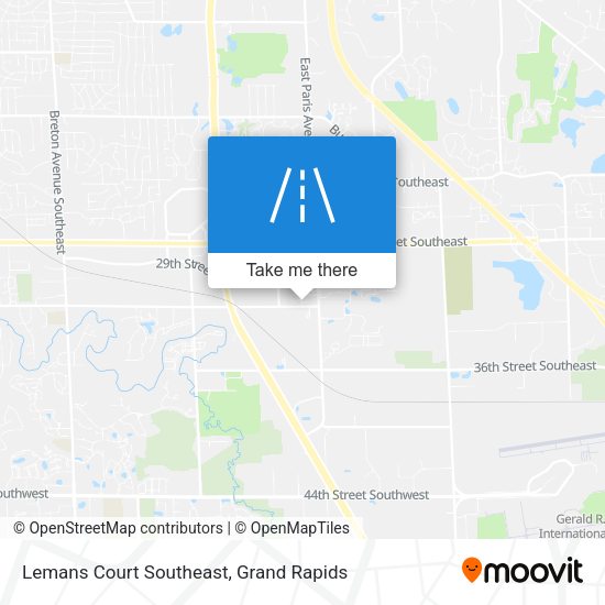 Lemans Court Southeast map