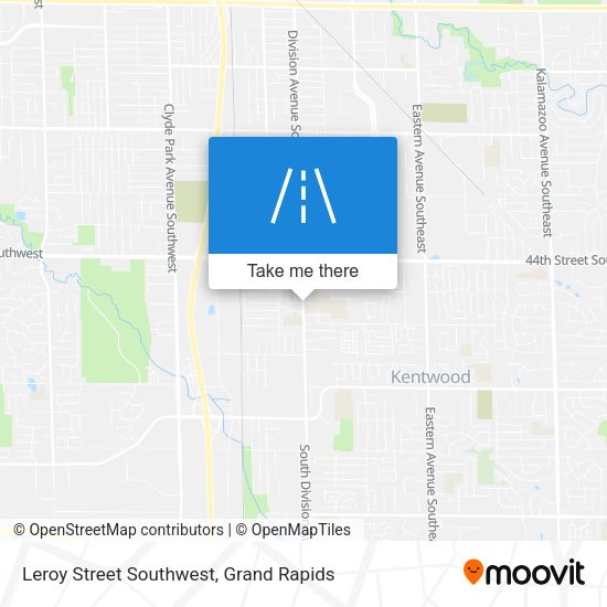 Mapa de Leroy Street Southwest