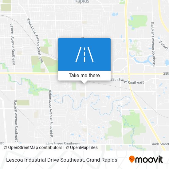 Lescoa Industrial Drive Southeast map