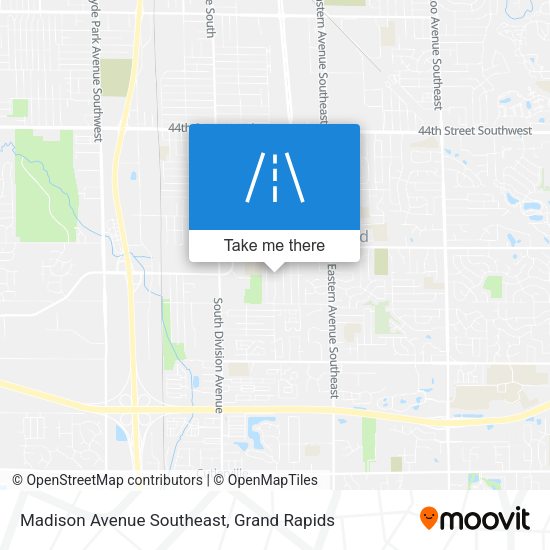 Madison Avenue Southeast map