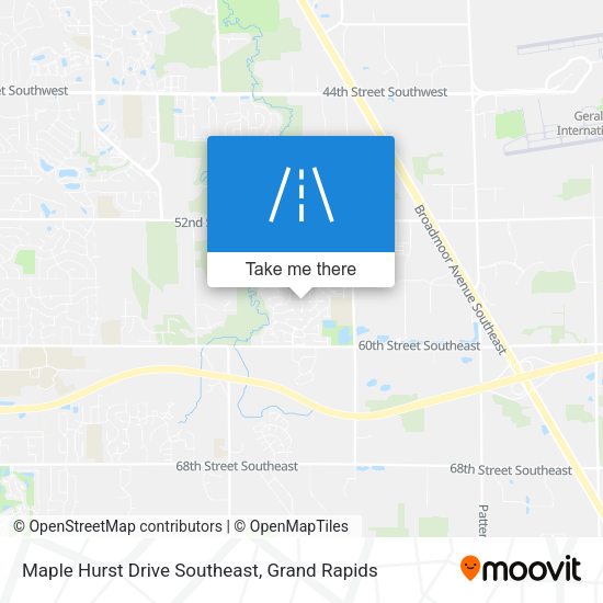 Mapa de Maple Hurst Drive Southeast