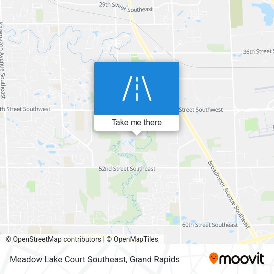 Mapa de Meadow Lake Court Southeast