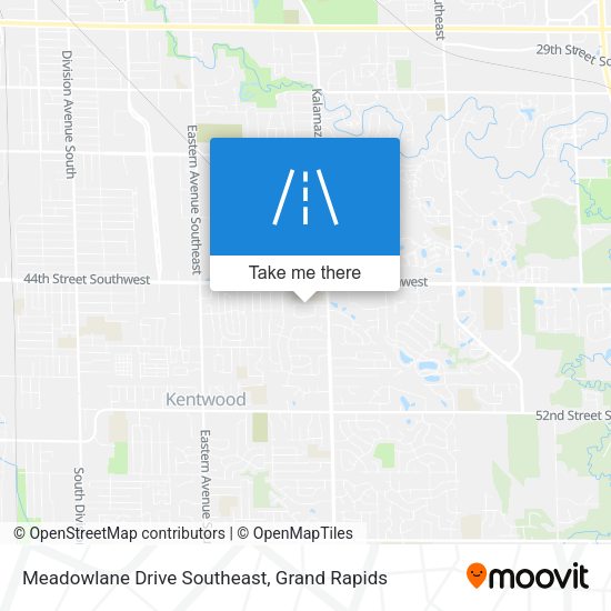 Meadowlane Drive Southeast map
