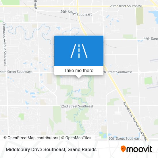 Middlebury Drive Southeast map