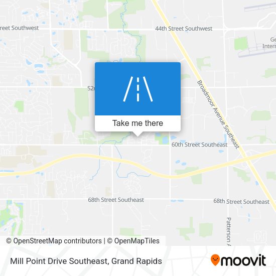 Mill Point Drive Southeast map
