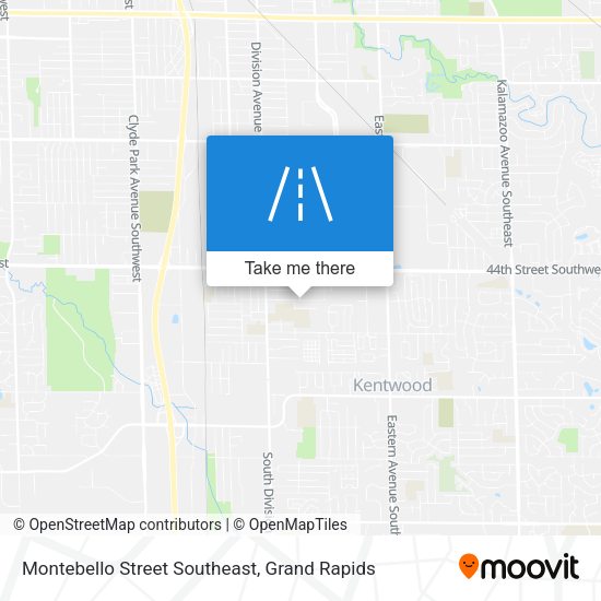 Mapa de Montebello Street Southeast