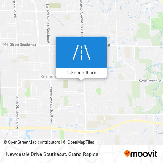 Newcastle Drive Southeast map