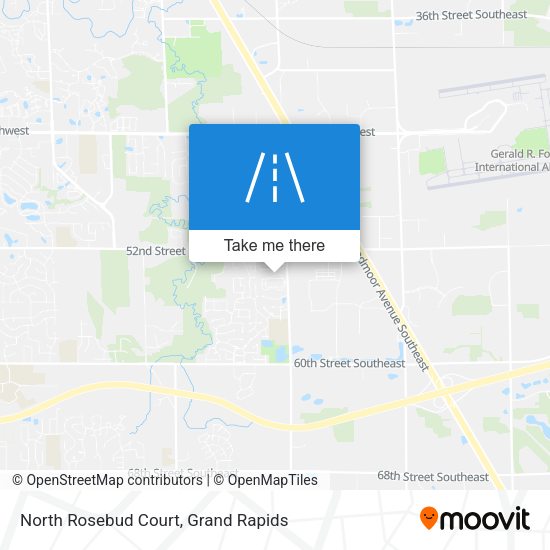Mapa de North Rosebud Court