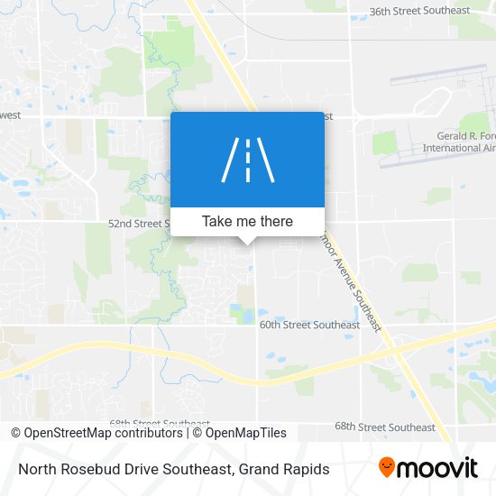 North Rosebud Drive Southeast map