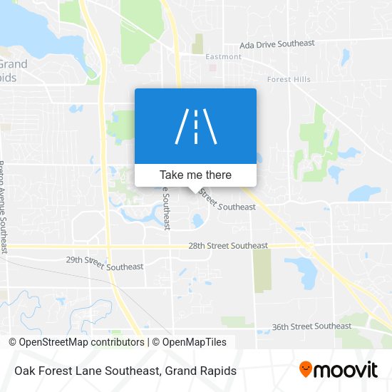 Oak Forest Lane Southeast map