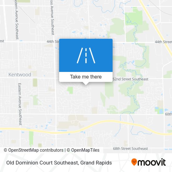 Old Dominion Court Southeast map