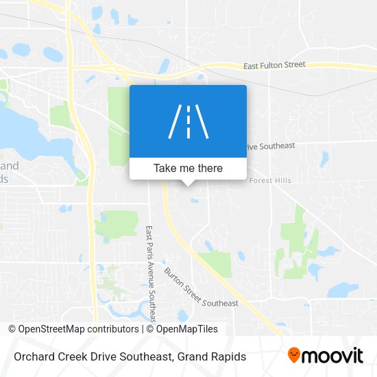 Orchard Creek Drive Southeast map