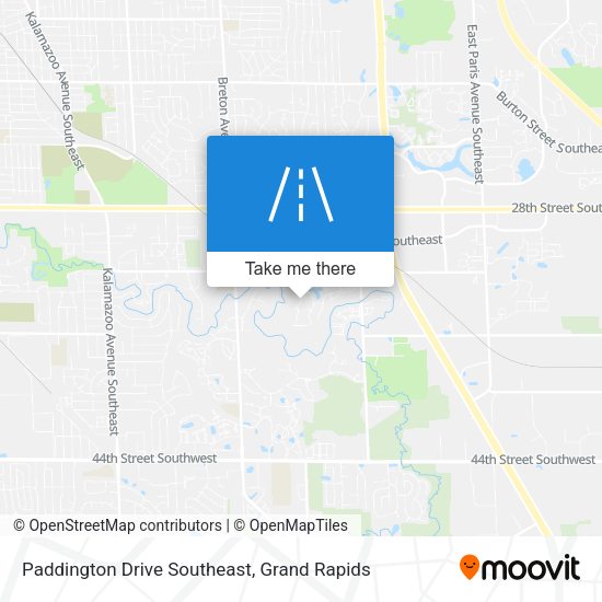 Paddington Drive Southeast map