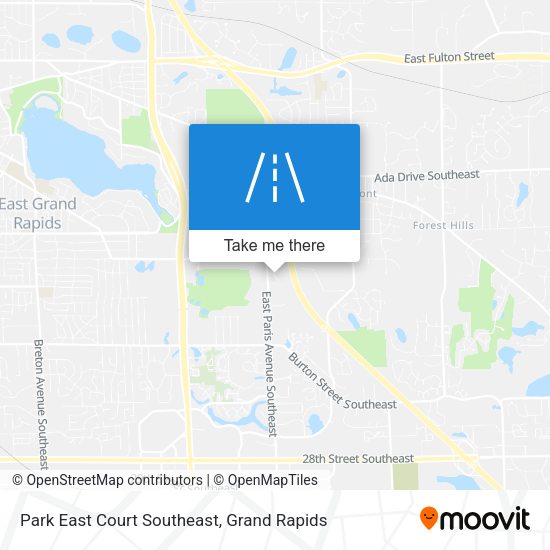 Mapa de Park East Court Southeast
