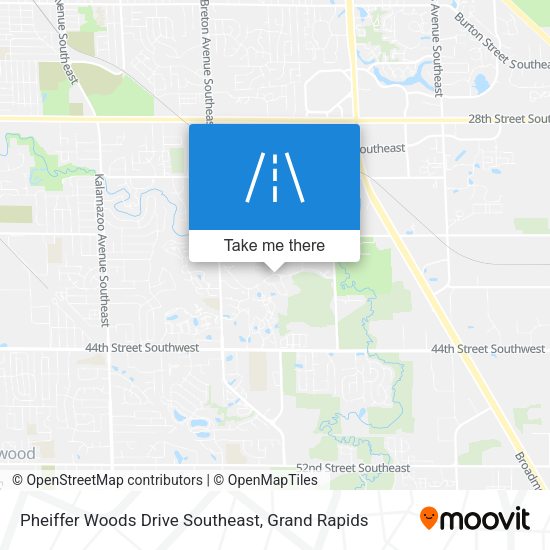 Pheiffer Woods Drive Southeast map
