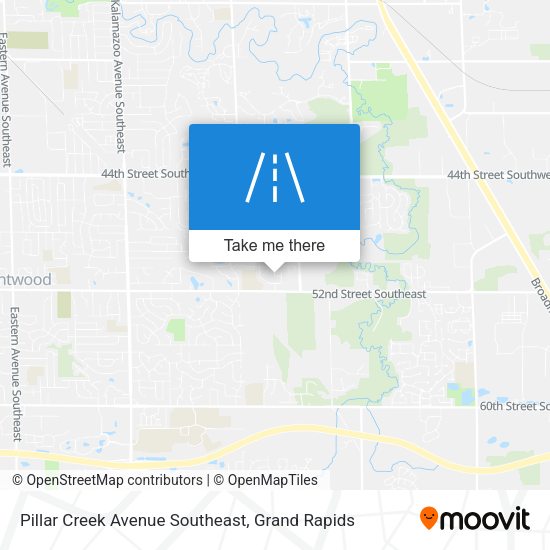 Pillar Creek Avenue Southeast map