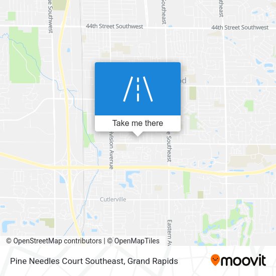 Pine Needles Court Southeast map