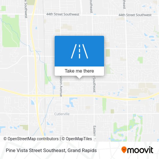 Pine Vista Street Southeast map