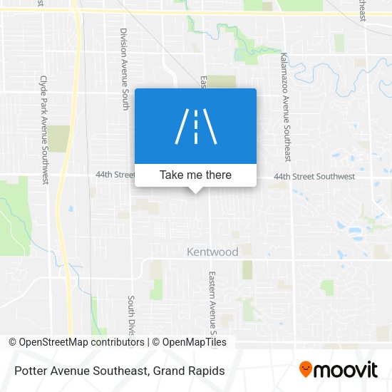 Potter Avenue Southeast map