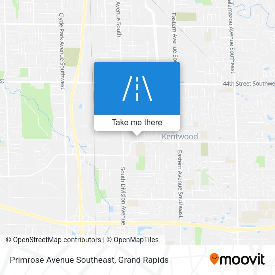 Primrose Avenue Southeast map
