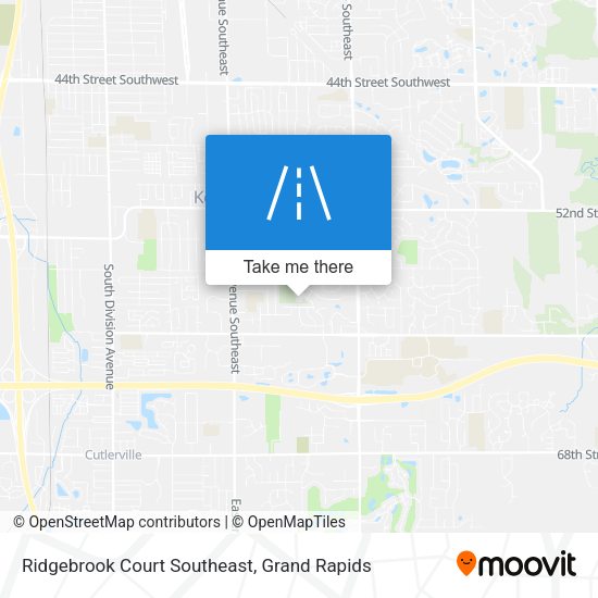 Ridgebrook Court Southeast map