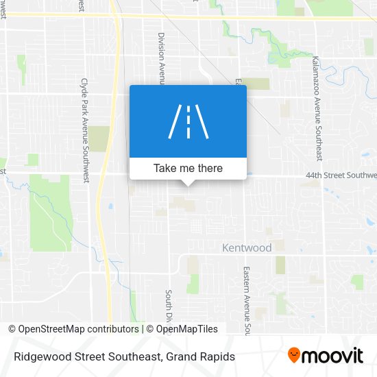 Mapa de Ridgewood Street Southeast