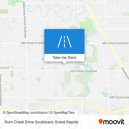 Rum Creek Drive Southeast map