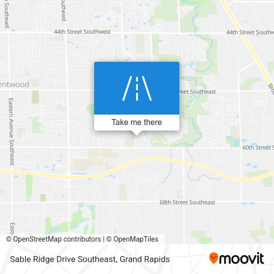 Mapa de Sable Ridge Drive Southeast