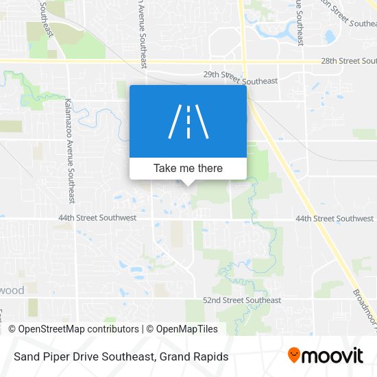 Sand Piper Drive Southeast map