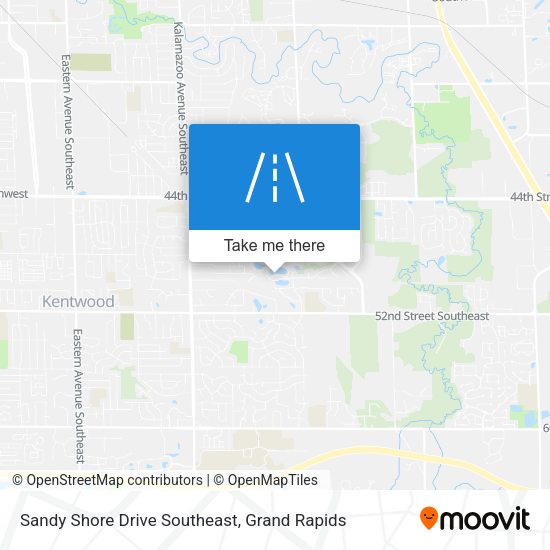 Sandy Shore Drive Southeast map