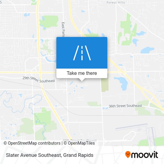 Slater Avenue Southeast map
