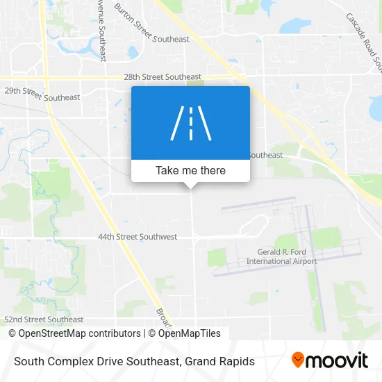 South Complex Drive Southeast map