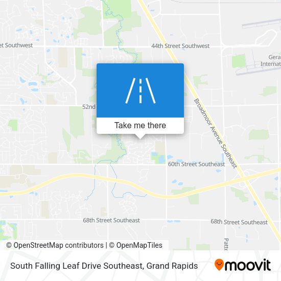 South Falling Leaf Drive Southeast map