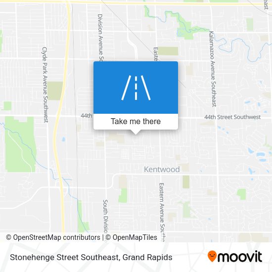Stonehenge Street Southeast map