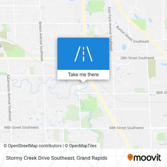 Stormy Creek Drive Southeast map
