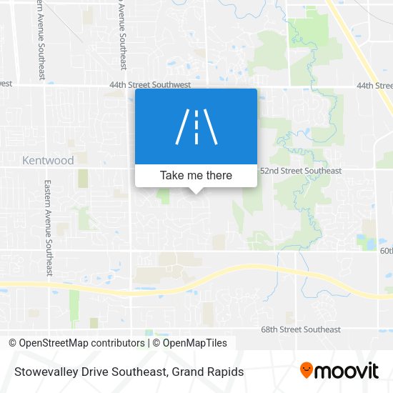 Stowevalley Drive Southeast map
