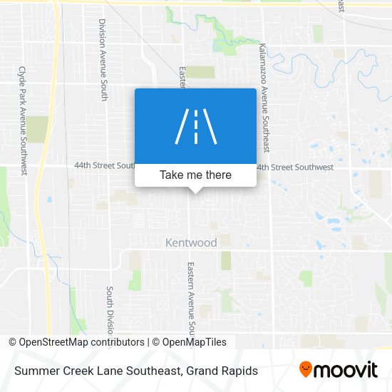 Mapa de Summer Creek Lane Southeast